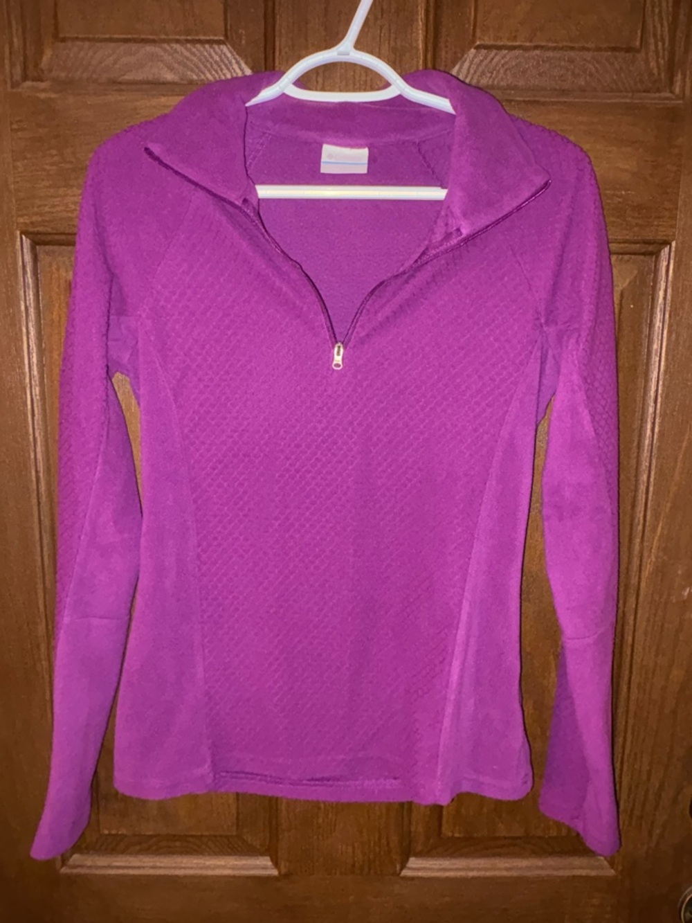 Columbia Bright Magenta Quarter-Zip Fleece Pullover